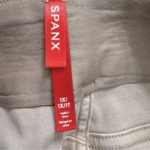 NWT Spanx 6” Stretch Twill Shorts Pull On Mauve Pink Size 1X